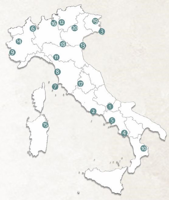 mappa riserve Italia