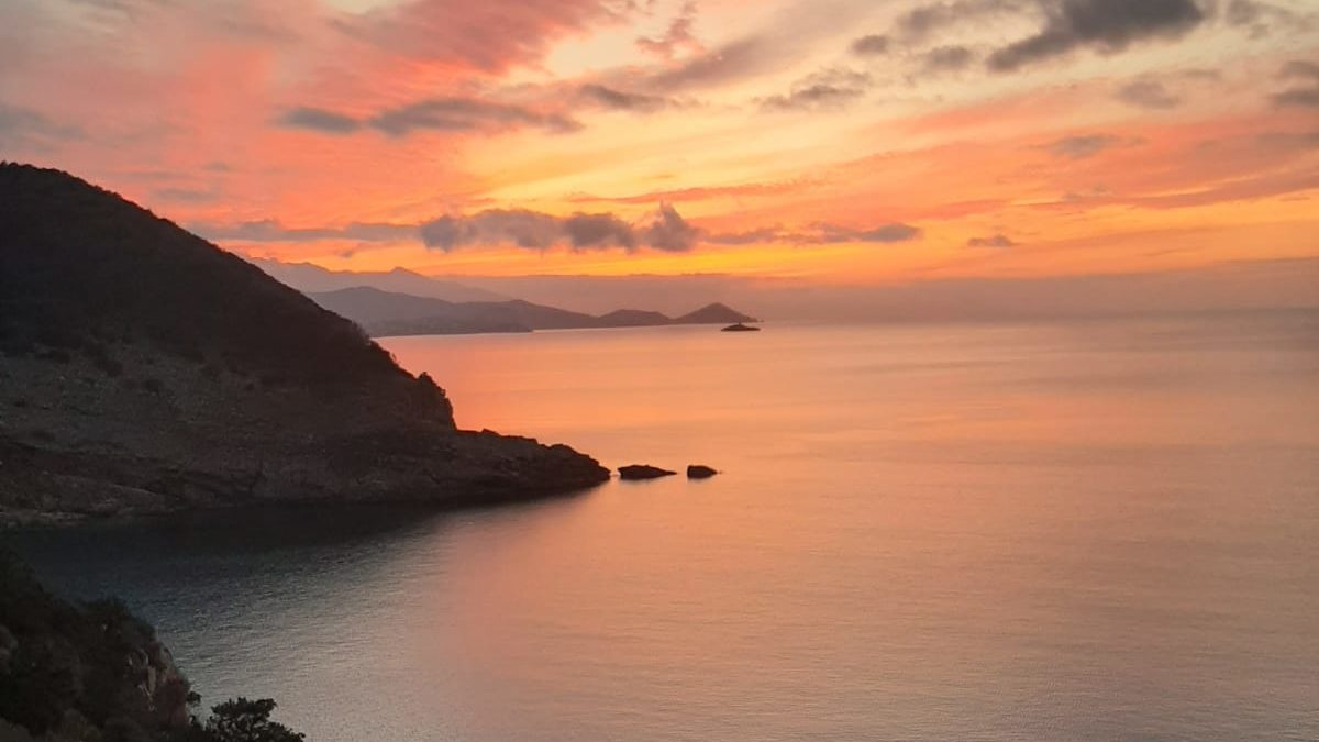 Tramonto Nisporto isola d'Elba Riserva di Biosfera Isole di Toscana