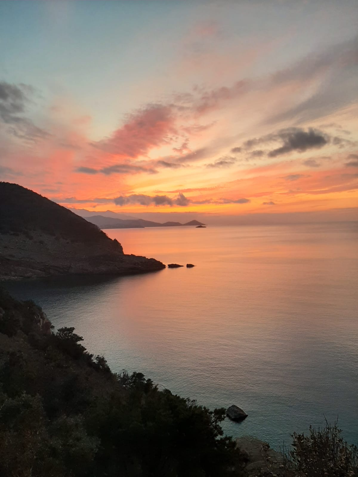 Tramonto Nisporto isola d'Elba Riserva di Biosfera Isole di Toscana